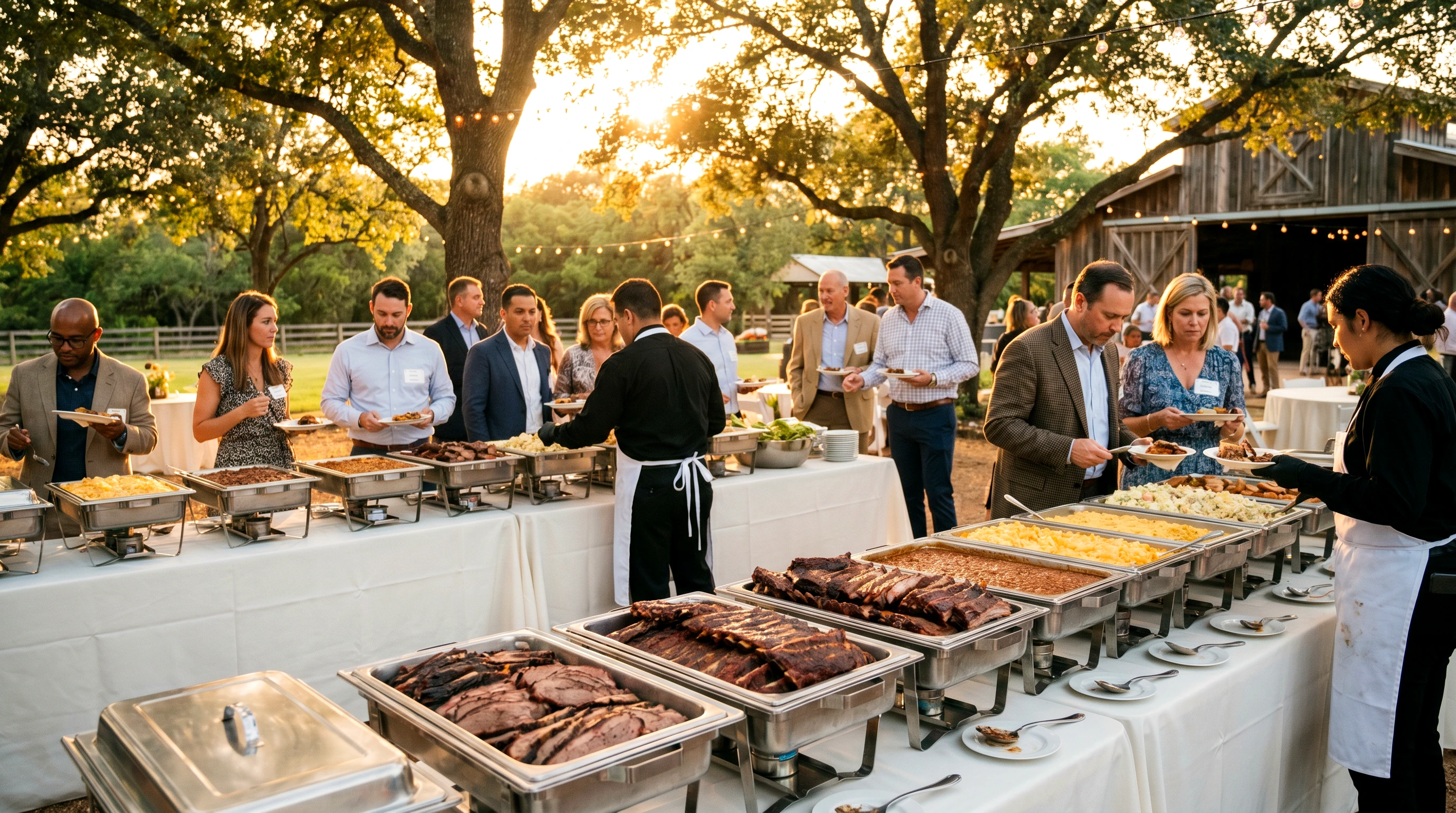 Colter's BBQ catering event