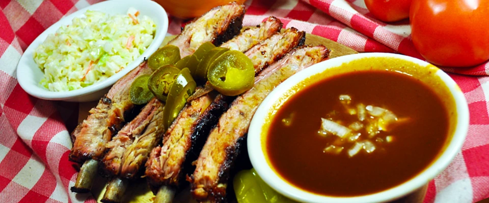 Colter's BBQ pork ribs