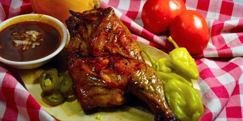 Colter's BBQ smoked chicken